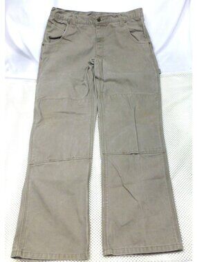 Lakin McKey Mens Carpenter Khaki Work Pants 36x34 Cotton W012833